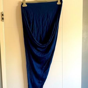 Helmut Lang asymmetrical tube skirt